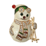 クリスマス ブローチ ゆきだるま | lunolumo | 詳細画像4 