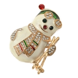 クリスマス ブローチ ゆきだるま | lunolumo | 詳細画像5 