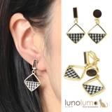 イヤリング レディース 千鳥柄 | lunolumo | 詳細画像1