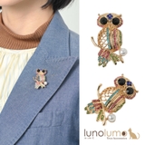 ブローチ レディース フクロウ | lunolumo | 詳細画像1 