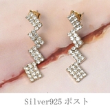 ピアス レディース ラインストーン | lunolumo | 詳細画像4 