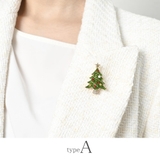クリスマス ブローチ クリスマスツリー | lunolumo | 詳細画像2 