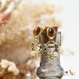 ピアス レディース タイガーアイ | lunolumo | 詳細画像1