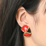 イヤリング レディース 赤 | lunolumo | 詳細画像3