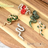 ブローチ レディース へび | lunolumo | 詳細画像1 