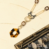 ネックレス レディース べっ甲柄 | lunolumo | 詳細画像1 