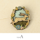 ブローチ レディース ウッド | lunolumo | 詳細画像3 