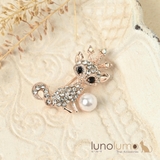 ブローチ レディース きつね | lunolumo | 詳細画像1 