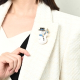 クリスマス ブローチ 雪だるま | lunolumo | 詳細画像3 