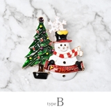 クリスマス ブローチ 雪だるま | lunolumo | 詳細画像9 