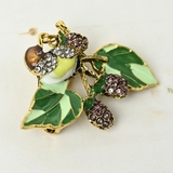 ブローチ レディース 雀 | lunolumo | 詳細画像5 