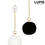 パール×ポンポンファーバックキャッチロングピアス | LUPIS | 詳細画像8