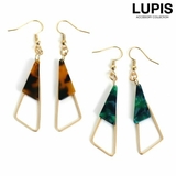 マーブルプレートトライアングルフックピアス  | LUPIS | 詳細画像1 