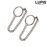 メタルサークルチェーンピアス  | LUPIS | 詳細画像1 