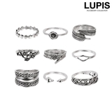 フラワーアンティークリングセット 【指輪 アクセサリー | LUPIS | 詳細画像1 