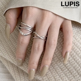 クロス×ウェーブアンティーク調シルバーリング【指輪】 | LUPIS | 詳細画像1 