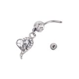 ハートチャームバナナバーベルボディピアス へそピアス | LUPIS | 詳細画像4 