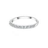 キュービックジルコニアハーフエタニティリング【LACORDE】 | LACORDE  | 詳細画像1 