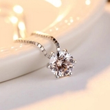 ソリティアキュービックジルコニアネックレス【LACORDE】 | LACORDE  | 詳細画像4 