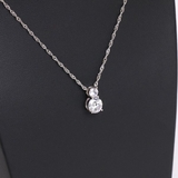 ツインキュービックジルコニアネックレス【LACORDE】 | LACORDE  | 詳細画像5 