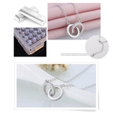 ツインリングネックレス 【キュービックジルコニア CZ | LACORDE | 詳細画像7