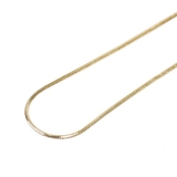 ゴールド | シンプルスネークチェーンネックレス | LUPIS