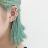 【16G】フラワーストーンストレートバーベルボディピアス 【ボディピアス 16G | LUPIS | 詳細画像3 