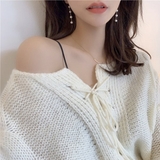 【S925ポスト】ロングパールチェーンバックキャッチピアス | LUPIS | 詳細画像6 