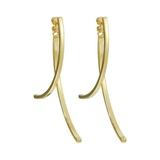 ゴールド | カーブラインバックキャッチピアス【S925ポスト バックキャッチピアス】 | LUPIS