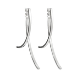 シルバー | カーブラインバックキャッチピアス【S925ポスト バックキャッチピアス】 | LUPIS