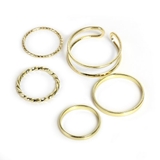 ゴールド | シンプルメタルリングセット【5本セット 指輪】 | LUPIS