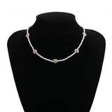 フラワービーズチョーカーネックレス 【チョーカー フラワー | LUPIS | 詳細画像5 