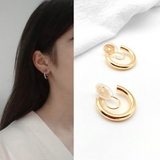 シンプルメタルノンホールフープピアス | LUPIS | 詳細画像4