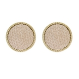 ベージュ | クラシカルボタンピアス | LUPIS