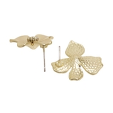 マットメタルフラワーピアス【S925ポスト】 | LUPIS | 詳細画像6 