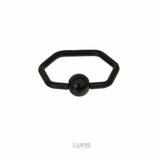 ブラック | ≪16G≫ヘキサゴンキャプティブビーズリングボディピアス | LUPIS