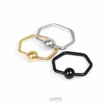 ≪16G≫ヘキサゴンキャプティブビーズリングボディピアス | LUPIS | 詳細画像4