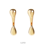 ゴールド | ツインドロップピアス【S925ポスト バックキャッチピアス】 | LUPIS