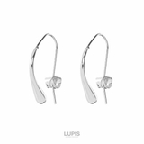シルバー | しずく型メタルフックピアス  | LUPIS
