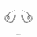 ツイストハートフープピアス【S925ポスト】 | LUPIS | 詳細画像2 