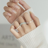 マーブル×オーロラ×パールリングセット【3本セット 指輪】 | LUPIS | 詳細画像3 