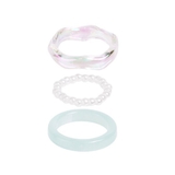 マーブル×オーロラ×パールリングセット【3本セット 指輪】 | LUPIS | 詳細画像9 