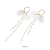ホワイトペタルパールチェーンピアス | LUPIS | 詳細画像3