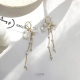 ホワイトペタルパールチェーンピアス | LUPIS | 詳細画像6
