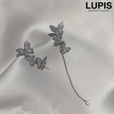 バタフライロングチェーンピアス【S925ポスト】 | LUPIS | 詳細画像1