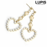 パールハートフレームピアス  | LUPIS | 詳細画像1 