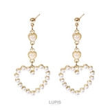 パールハートフレームピアス  | LUPIS | 詳細画像2 