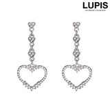 キラキラハートフレームピアス  | LUPIS | 詳細画像1 