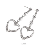 キラキラハートフレームピアス  | LUPIS | 詳細画像2 