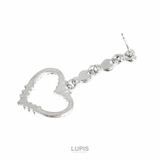 キラキラハートフレームピアス  | LUPIS | 詳細画像3 